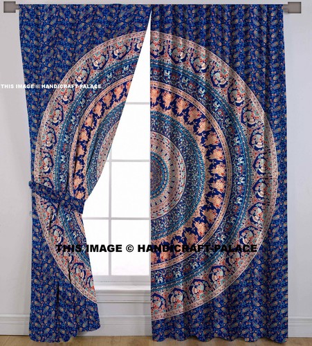 Rideaux tapisserie mandala - tapisserie,
