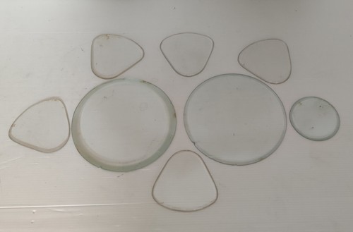 Lot verre biseaute plat - verre, pour
