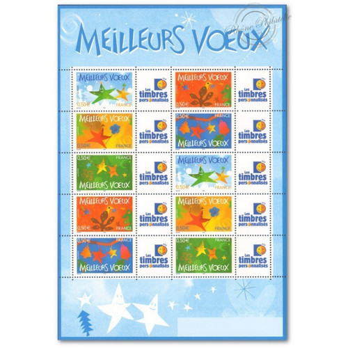 Feuille personnalisee timbres - personnalisee,