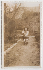 Entrainement sportif rameur, canoe femme - Photo ancienne snapshot