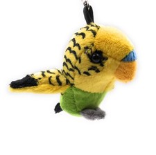 Peluche / Câlin / Tissu Animal Porte-Clés Perroquet Vert 15 Cm
