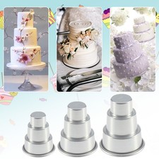 Cuisine Gâteau Moule Anti - Adhérent Poêle Argent 3 Différent Tailles 3 Couche