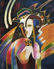 Original Oil Painting The Lady