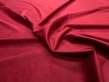 tissu Velours de polyester rouge