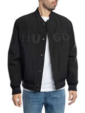 HUGO Pour des hommes Blouson aviateur Bozo2511, Noir
