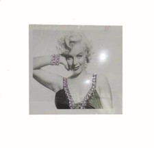Cadre tableau toile Marilyn Monroe - Star Hollywood avec gemmes - 30 x 30 cm