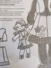 T7 PATRON POUPEE  MODES & TRAVAUX JUPE ET GILET HIVER JANVIER 2007