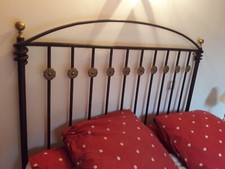 tête de lit ancienne en fer forgé 