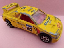 MINIATURE MAJORETTE PEUGEOT 405 T16 TURBO RALLYE JAUNE 1/60 '''