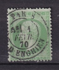 NAPOLEON N° 20  OBL COTE 12€ / 2 SCANS 