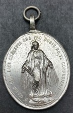 Médaille religieuse XIXe "Saint François d'Assise /N.-D. Médaille Miraculeuse"