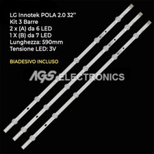 KIT 3 BARRES STRIP TV LED LG