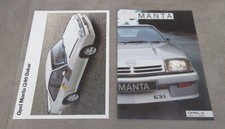 Catalogue publicitaire Suisse Opel Manta Coupé GSI GT 1970s + fiche i240 Dakar
