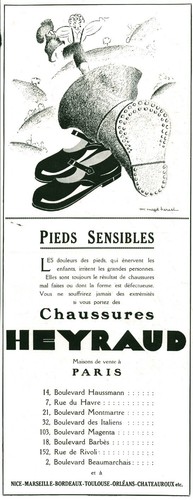 Publicité ancienne chaussures