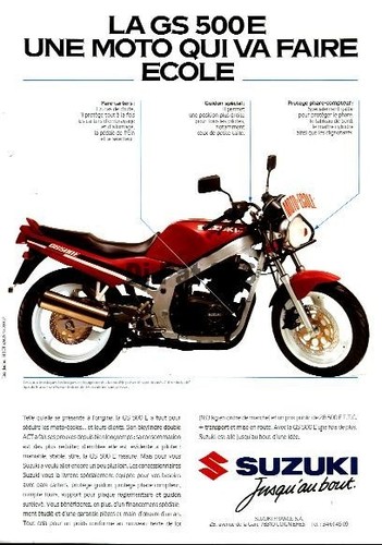 Brochure suzuki 500 e - :, gs
