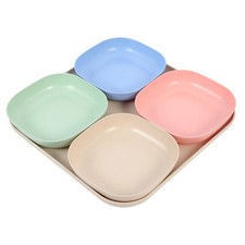  1 Set Snacks Bowl avec plateau à noix de bonbons Plat Incassable Plaque de