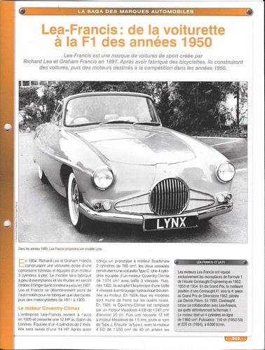 Fiche lea francis - &, &de