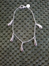 Bracelet gouttes, argent 925