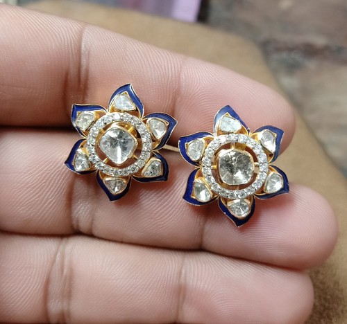 Polki diamant pavé - diamant, Émail