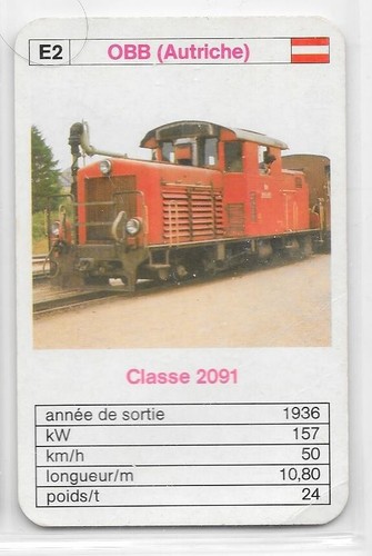 Carte obb classe 2091 - n°e2,