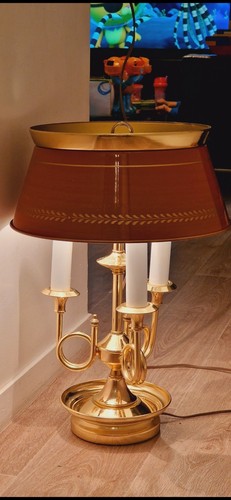 Lampe bouillotte rouge feux - lampe,