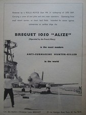 3/1960 PUB AVION BREGUET 1050
