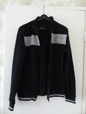 Blouson, veste, noir et gris moucheté, taille M - Liberto