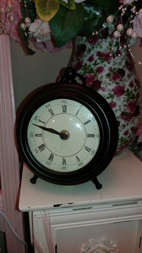 Horloge vintage noire - , shabby
