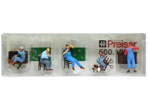 Preiser cheminots pause - cheminots, en