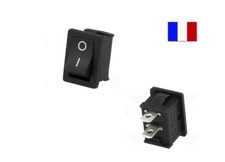 Interrupteur à bascule 250V 6A, ON OFF, Noir, 2 Positions, 2 Broches. Arduino