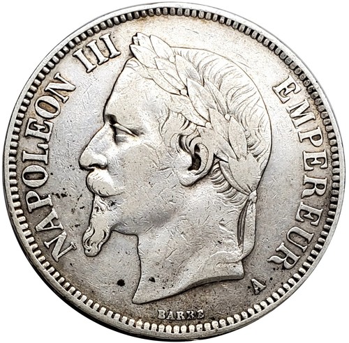 1869 france five - a, francs