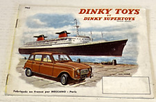 Catalogue DINKY TOYS 1962* - Fabriqué en France par MECCANO  - Bel Etat