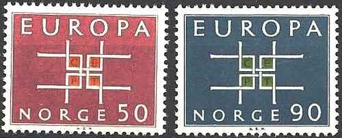 Timbres europa cept norvège - timbres,