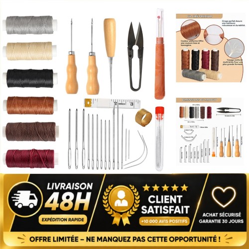 Kit couture cuir - kit, pièces
