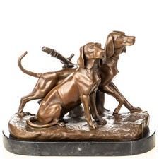 Sculpture chiens chasse - sculpture,