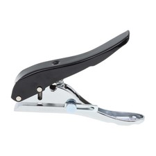 Perforatrice papier portable 6mm, pour étiquettes cartes carton, noir, 1 trou