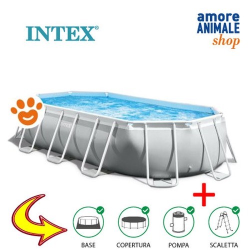 Intex piscine ovale prisma - intex,