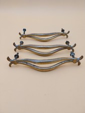 3 poignées en laiton pour meuble commode vintage