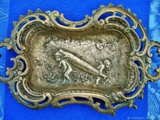 Plat vide poche ancien bronze angelots Empty pocket old bronze cherubs