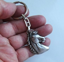 Porte cle métal argenté