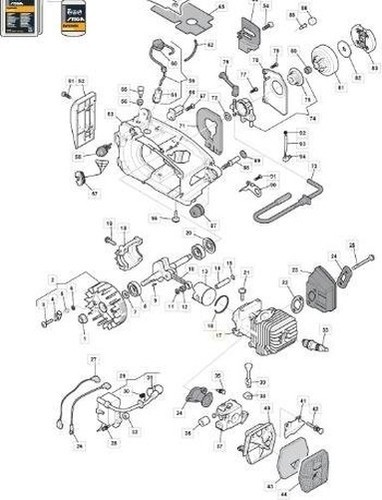 Cylindre moteur tronçonneuse - cylindre,