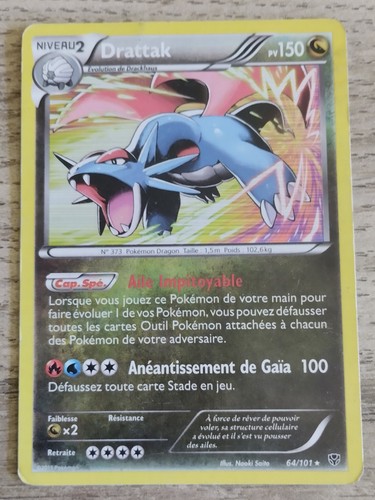 Carte pokémon drattak holo - carte,