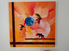 tableau XXL abstrait coloré– art contemporain moderne – Oeuvre originale signée