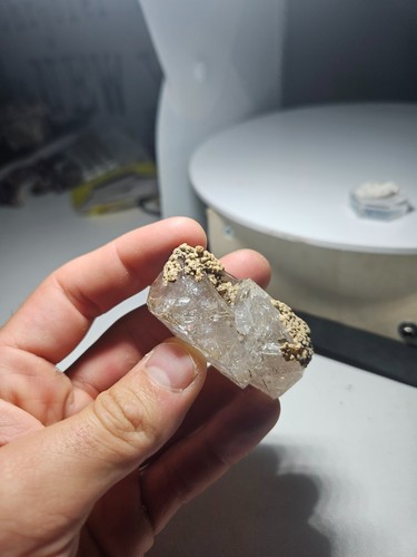 Quartz fenêtre aragonite - fenêtre,,
