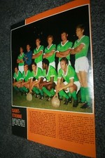 page POSTER ) équipe FC NANTES & ST ETIENNE ASSE 1971/72 
