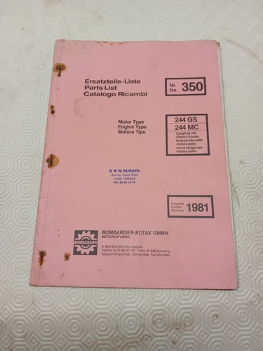 Parts list bombardier rotax - parts,