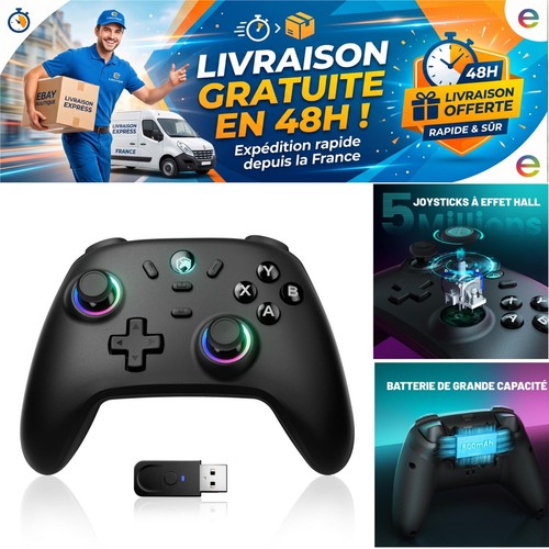 Manette sans fil echtpower - pc,
