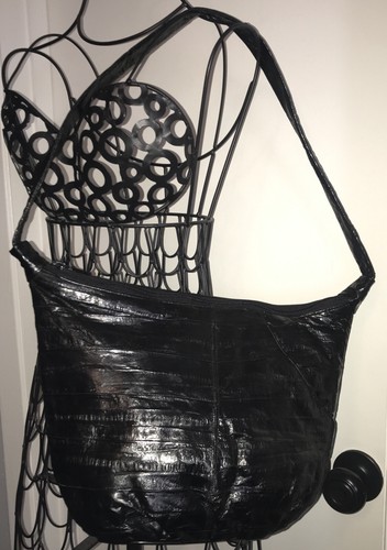 Black vintage eel - black,