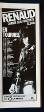Publicité 1/2 page advert concert album RENAUD 1981 tournée française