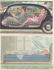 PUBLICITE DUNLOPILLO LOT DE 4